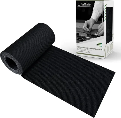 Miniatura 52 de KING MOUNTAIN Parche de lona para planchar, 3"×60", parche de reparación de tela de algodón 100% impermeable, utilizado para varios sofás, tiendas