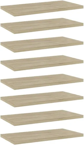 Tableros de estantería 8 piezas, tablones de repuesto para estantería, estante de madera, estante de melamina, madera sin terminar, para renovar