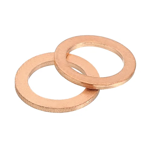 Miniatura 33 de uxcell Arandela Plana M6, 50 Piezas Arandelas de Anillo Plano de Cobre de 12mm de Diámetro Exterior Junta de Sellado de Metal para Tornillos, Pernos