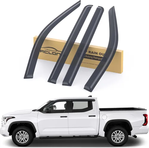 Miniatura 13 de Protectores de lluvia con cinta adhesiva para Toyota RAV4 2019 2020 2021 2022 2023 - Visera lateral de humo inastillable para ventana, deflectores