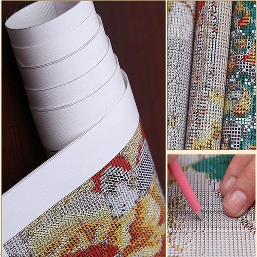 Miniatura 2 de AZ3008 - Kit de pintura de diamantes 5D para niñas, arte de diamantes de hada cuadrada completa, puntos de diamante para adultos, pintura por