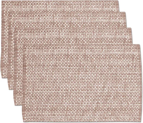 Miniatura 12 de Sweet Home Collection Trends - Mantel individual (100% algodón), Paquete de 4, Eggshell