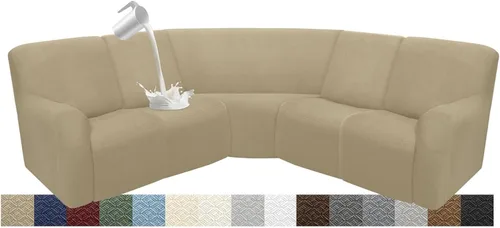 Miniatura 78 de Fundas impermeables de sofá reclinable modular para sofás reclinables, lavable en forma de L, para perros, fundas elásticas para sofá reclinable