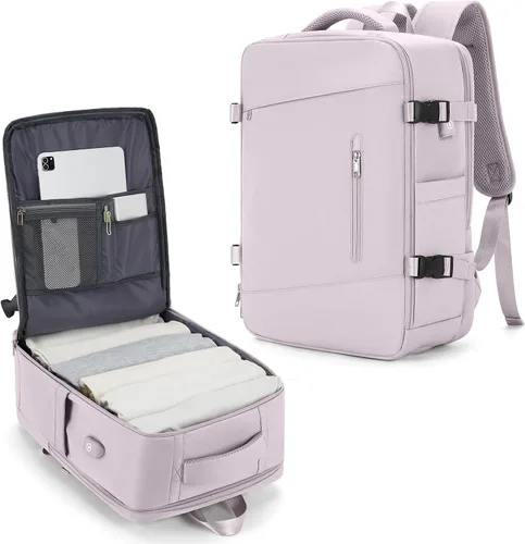 Miniatura 33 de VGCUB - Mochila grande para viaje, trabajo, negocios, mochila para laptop aprobada como equipaje de mano para vuelos, unisex, Negro -, Grande, Large