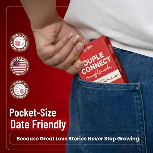 Miniatura 5 de Life Sutra Couple Connect juego para parejas, regalo para el Día de San Valentín, juego para recién casados, 150 tarjetas de conversación, diseñado