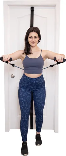 Miniatura 3 de Lumia Wellness Correa de anclaje para ejercicios de banda de resistencia, banda de gimnasio de puerta resistente, gimnasio multipunto de cuerpo