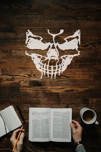 Miniatura 4 de Plantilla de hoja de plástico transparente con diseño de calavera aterradora, reutilizable, corte personalizado, suministros de bricolaje