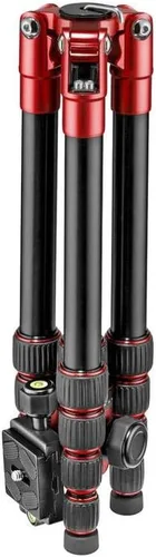 Miniatura 3 de Manfrotto Element Traveller - Kit de trípode pequeño de aluminio de 5 secciones con cabeza esférica Rojo