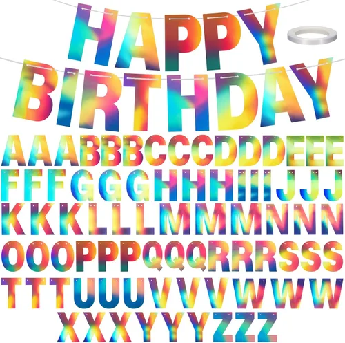Miniatura 10 de Kit de 78 piezas de pancartas con purpurina de 6 pulgadas, paquete de letras reutilizables con cinta blanca para cumpleaños, boda, ducha, fiesta