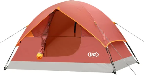 Miniatura 20 de UNP Tienda de campaña de cúpula de 6 personas para 4 estaciones, fácil de montar para acampar y senderismo, ligera y portátil, verde