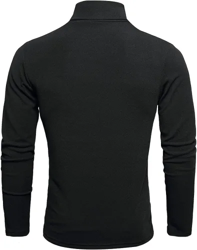 Miniatura 2 de Camiseta básica térmica de manga larga con cuello alto para hombre