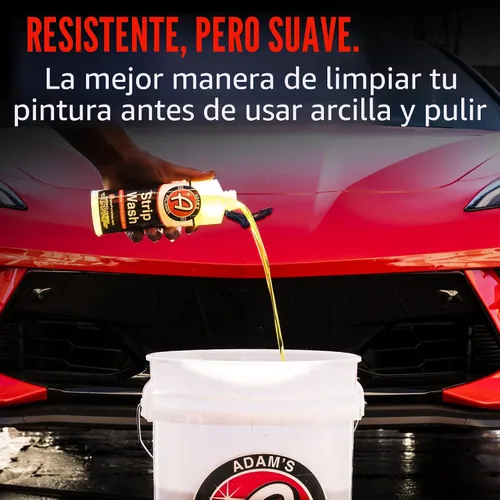 Miniatura 3 de Adam's Polishes Jabón para Lavar Autos Strip (16 oz) – Champú Removedor de Sellador y Cera, Removedor de Sal, Prelavado y Lavado Ácido Espuma