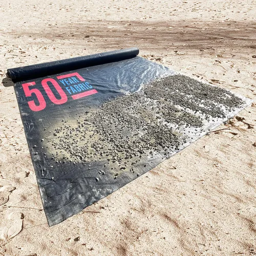 Miniatura 12 de Sandbaggy Tela tejida geotextil para paisaje, tela de 50 años* para estabilización del suelo y contrapiso para adoquines, calzada, caminos