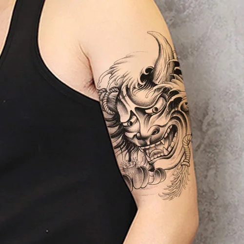 Miniatura 3 de 12 hojas de tatuajes falsos en el pecho, brazo, hombro, tatuajes, arte corporal, mangas de 5.9 x 8.3 pulgadas, tatuajes temporales impermeables