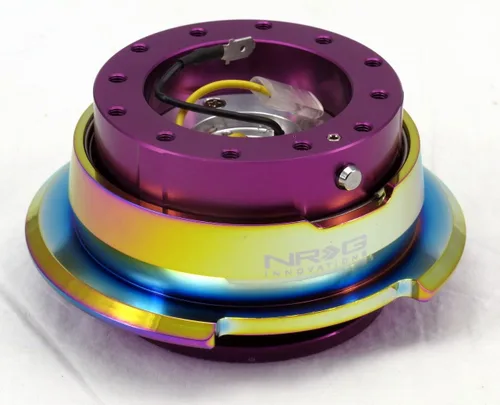 Miniatura 4 de NRG Innovations SRK-280BK/MC Quick Release (cuerpo negro/anillo de cromo de titanio)