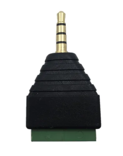 Miniatura 6 de Cerrxian 0.138 in 4 polos estéreo TRRS Audio Video macho a 4 terminales de tornillo hembra reemplazo de auriculares sin soldadura Balum convertidor