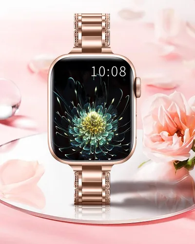 Miniatura 4 de QUNDAXI Correa de reloj Apple Watch de 1.614 in, 1.575 in, 1.496 in, 1.772 in, 1.732 in, 1.654 in, Series 9, 8, 7, 6, 5, 4, 3, 2, 1, SE SE2, correa