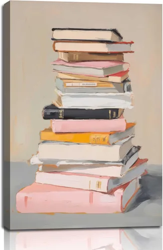 Libros de arte de pared, pinturas estéticas, amantes de la lectura, decoración de pared, carteles educativos inspiradores, impresiones para el