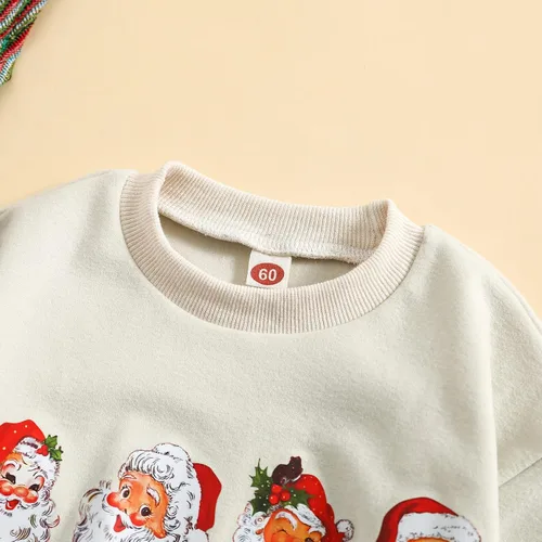 Miniatura 4 de Traje de Navidad para bebé recién nacido, con cuello redondo, manga larga, con burbujas, de gran