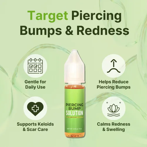 Miniatura 2 de Tobcharm Solución para perforar el bulto – Piercing Bump para oído, nariz y cuerpo – Alivia las protuberancias queloides, reduce el enrojecimiento