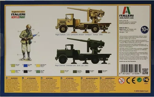 Miniatura 3 de Italeri Modelos 7508S, RO3 y 90/53 AA Gun 2.F.A.