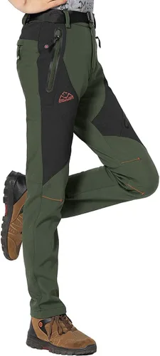 Miniatura 2 de Gopune Pantalones de invierno para mujer, senderismo, esquí, snowboard, impermeables, softshell aislantes
