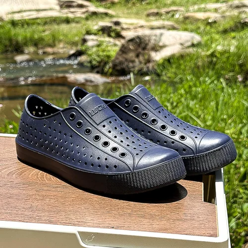 Miniatura 3 de FLIOZY Zuecos de jardín impermeables para hombres y mujeres, zapatos ligeros y transpirables de EVA sin cordones, cómodos y antideslizantes, calzado