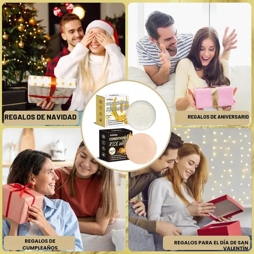 Miniatura 7 de ANKOOY Paquete de 2 Barras de Champú y Acondicionador de Agua de Arroz, Alto Contenido de Proteínas para Cabello Dañado, Crecimiento del Cabello