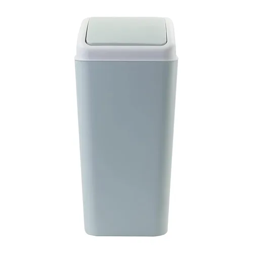 Miniatura 7 de Bringer - Cubo de basura de plástico con tapa, 4.5 galones, color azul Waste Can with Swing-Top Lid, Compact Trash Can Fit Under Tables &