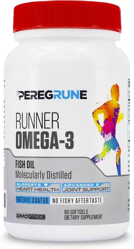 Aceite de pescado Runner Omega 3 – Suplemento deportivo nutricional de triple fuerza – Ayuda a apoyar la salud del corazón y las articulaciones para
