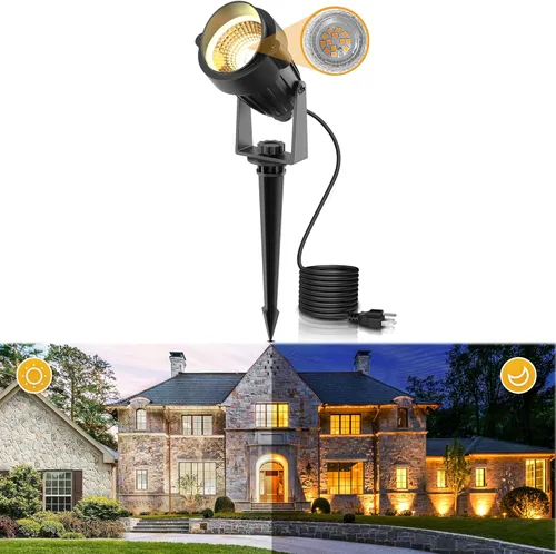 Miniatura 12 de L LOHAS LED Foco Navideño para Exterior, Luces Rojas para Patio, Encendido/Apagado Automático 5W 120V Iluminación de Paisaje para Casa
