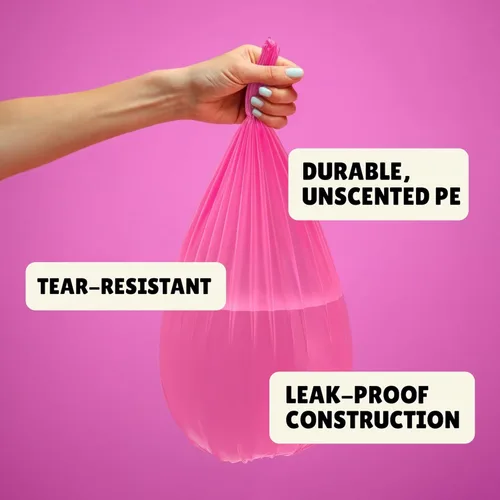 Miniatura 3 de Forid Bolsas de basura pequeñas para baño, bolsas de basura de 2.6 galones, sin perfume, extragruesas y fuertes, para latas de basura para el hogar