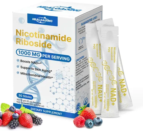 Suplementos líquidos de NAD para mujeres: suplementos de resveratrol de ribósido de nicotinamida de 1000 mg con PQQ, NAD+ Suplemento de fresa bebida