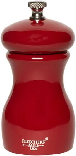Miniatura 22 de Fletchers' Mill - Colección Marsala de molinillo de pimienta, cereza, 4 pulgadas, grosor ajustable fino a grueso, fabricado en Estados Unidos Negro