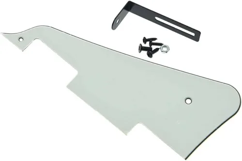 Miniatura 25 de KAISH Golpeador de guitarra LP blanco envejecido de 3 capas con soporte cromado para Epiphone Les Paul