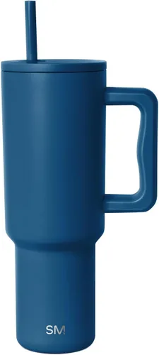 Simple Modern Vaso Trek de 40 oz con Asa y Tapa con Pajilla | Vaso de Viaje Aislado de Acero Inoxidable Apto para Portavasos | Slumberland
