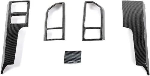 Keptrim Consola central de fibra de carbono ABS F150 Panel de aire acondicionado para Ford F150 2015 2016 2017 2018 2019 2020 Ford F150, 5 unidades
