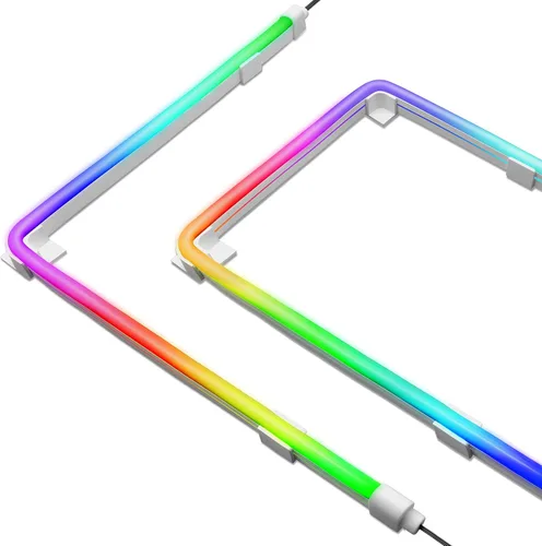 Miniatura 8 de EZDIY-FAB Kit de tira LED direccionable prémium para PC 5V ARGB sincronización de placa base, actualizado con 3 tipos de clips de montaje, 1 tira