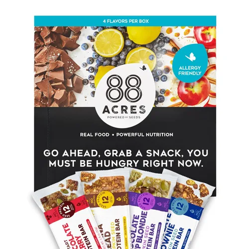 Miniatura 7 de 88 Acres Banana Bread - Barra de semillas de proteína de 9 unidades, 1.9 onzas