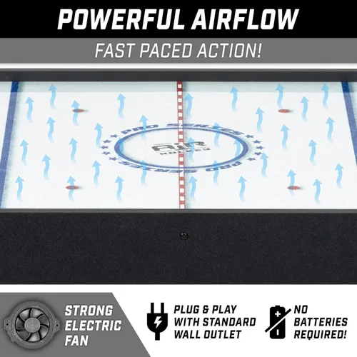 Miniatura 3 de GoSports Juego de hockey de aire de mesa de 40 pulgadas para niños - negro
