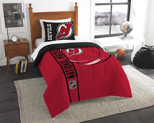 Miniatura 12 de Juego de edredón y funda de almohada para cama individual o matrimonial/queen, con licencia oficial de la NHL