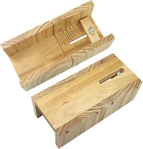 Miniatura 5 de ZOENHOU 7 moldes de jabón de 42 onzas con cortador ondulado de acero inoxidable y cortador recto, barra de jabón rectangular de silicona para hacer