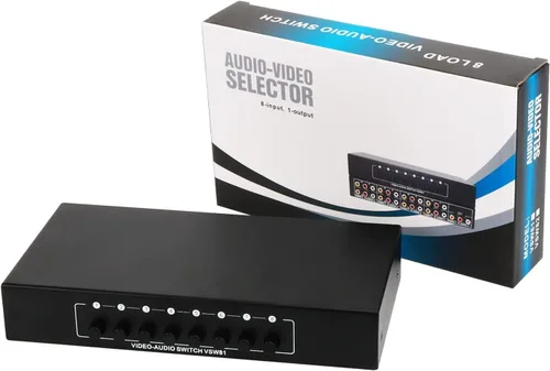 Miniatura 7 de QiCheng y LYS 8 en 1 Salida 3 RCA AV Audio Video Splitter Amplificador para caja de cable, DVD DVR, TV analógica, 1x8, divisor de puerto, compuesto