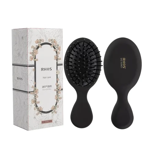 Miniatura 19 de RHOS Mini cepillo de cabello para mujeres, hombres y niños, cepillo de cabello tamaño viaje para bolso, bolsillo, mochila, pequeño cepillo de paleta