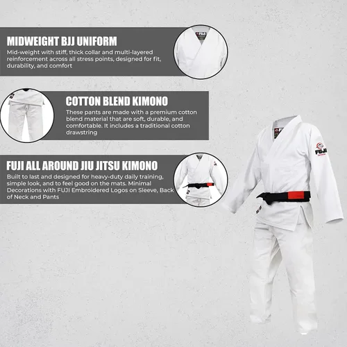 Miniatura 5 de FUJI All-Around BJJ Uniform BJJ Jiu Jitsu Gi