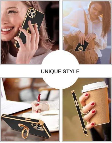 Miniatura 6 de BENTOBEN Funda para iPhone 11 Pro Max, funda para teléfono iPhone 11 ProMax, ajuste delgado, soporte de anillo con soporte de soporte, protección a