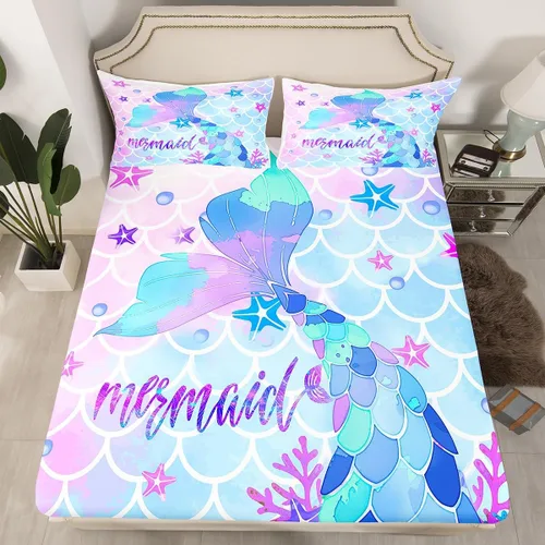 Miniatura 30 de Feelyou, juego de sábanas ajustadas con temática de construcción, niños, dinosaurios de dibujos animados, juego de ropa de cama para niños, Multi 37