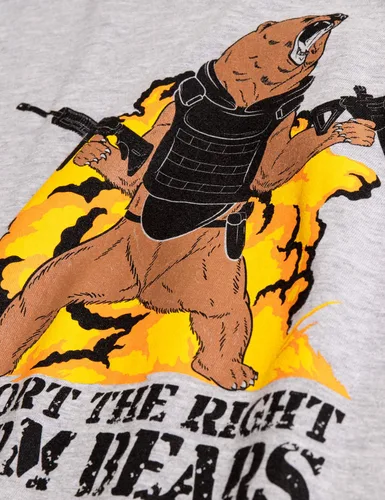 Miniatura 5 de Camiseta con texto en inglés "I Support The Right to Arm Bears", para hombre y mujer