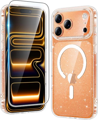 Miniatura 1417 de FNTCASE Funda para iPhone 13 Pro-Max: Fundas magnéticas transparentes compatibles con Magsafe Slim anti amarillamiento protección contra caídas