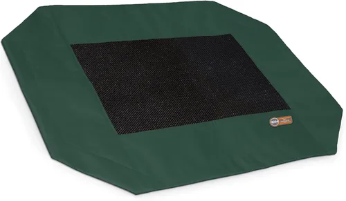 Miniatura 17 de K&H Pet Products Cuna para mascotas original, cama elevada para perros, malla verde/negra, mediana, 32 x 25 x 7 pulgadas